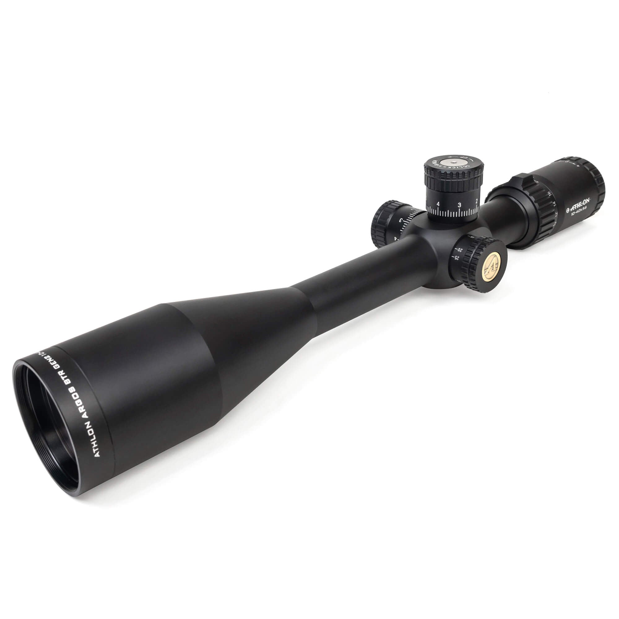 Athlon Optics Argos BTR GEN II 10-40X56 Direct Dial Side Focus 30mm Rifle Scope w/ Athlon Armor Rings
