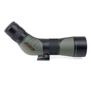 Athlon Optics Ares G2 UHD 15-45x65 Spotting Scope - 45 Degree, Green/Black