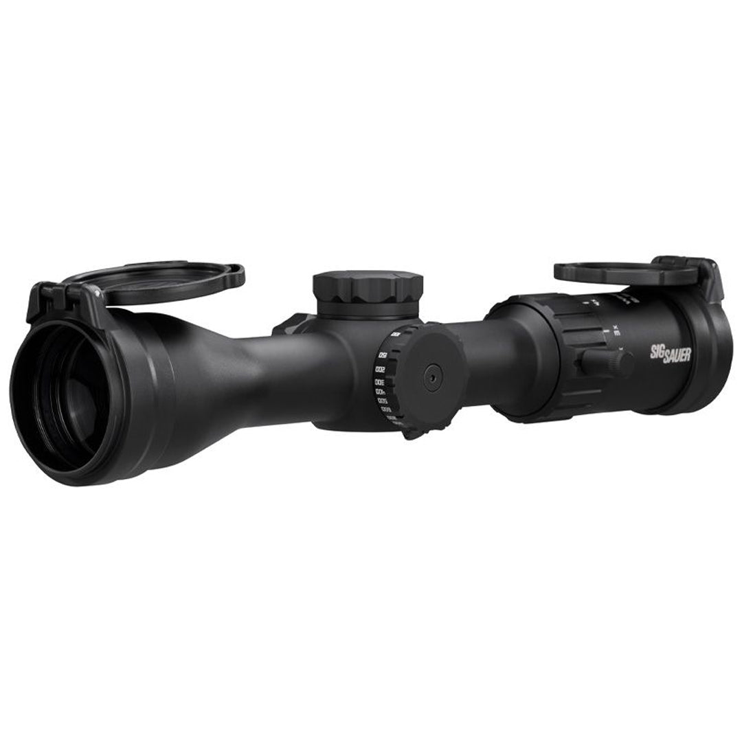 Sig Sauer WHISKEY4 2.5-10x42mm, Quadplex Reticle, 30mm Main Tube, Second Focal Plane Riflescope- QUADPLEX