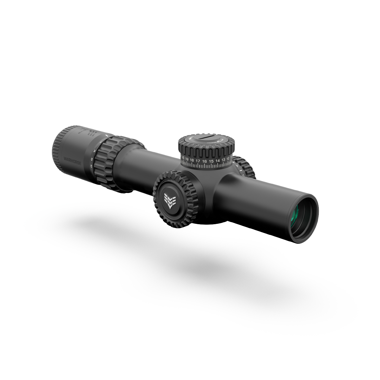 Swampfox Warhorse 1-6x24 FFP LPVO Dragoon MIL Riflescope- Red